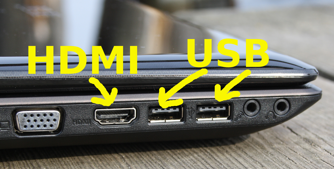 HDMI y USB