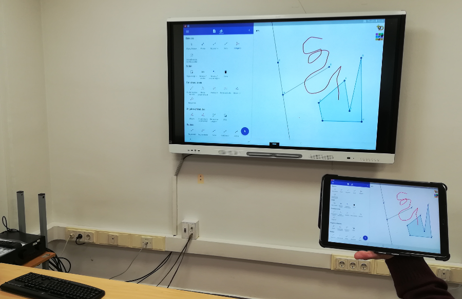 GeoGebra en la Tablet